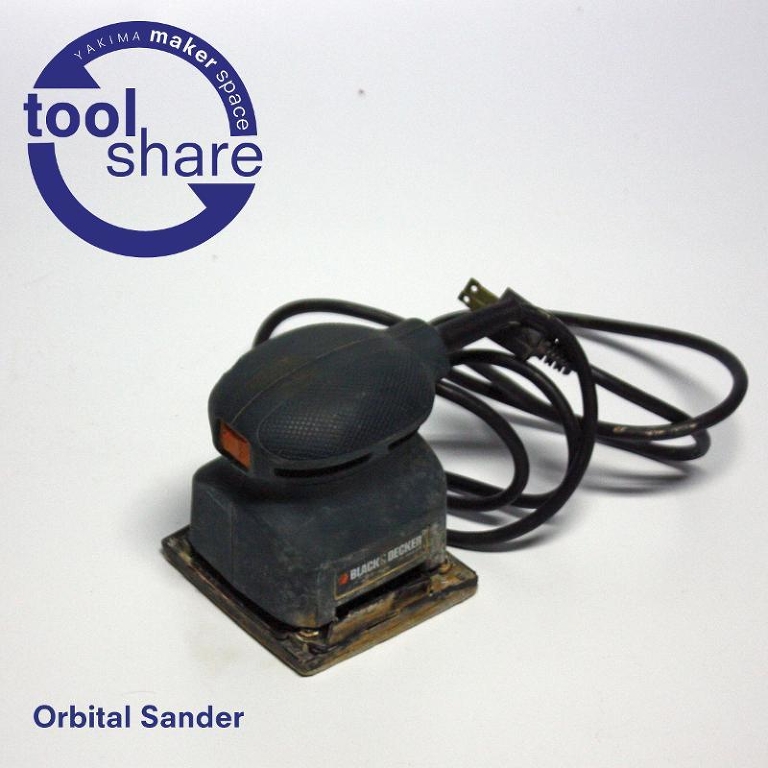 Yakima Maker Space Tool Share: Black and Decker Orbital Sander
