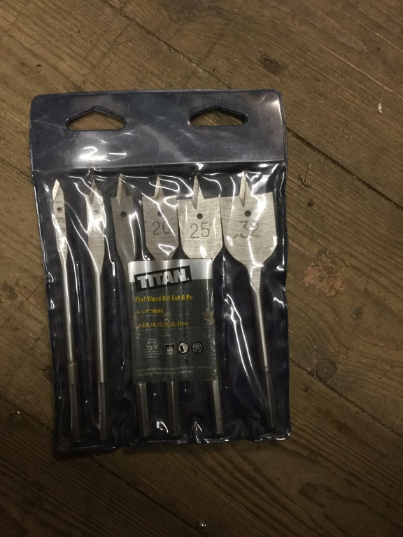 Flat wood drill bit set (ETL1830)
