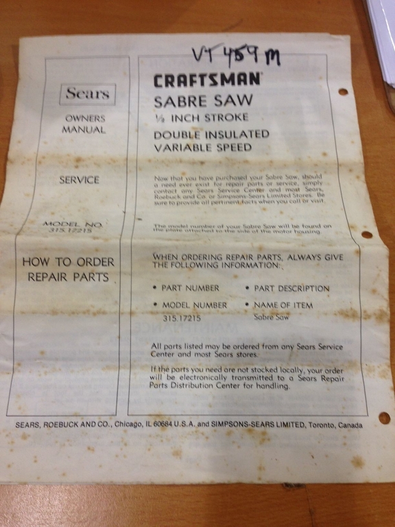 Vashon Tool Library MANUAL for Jig Saw with guide