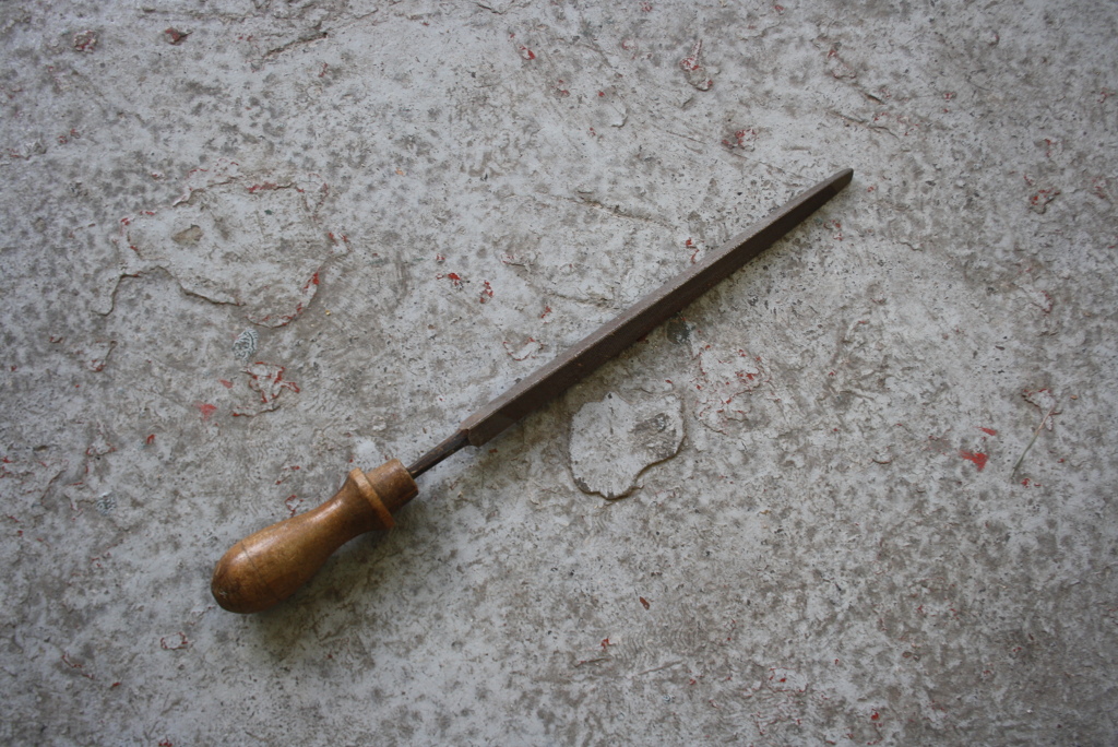 Three square/triangular file