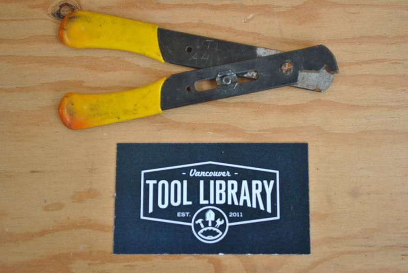 The Vancouver Tool Library Cooperative Cable Cutter