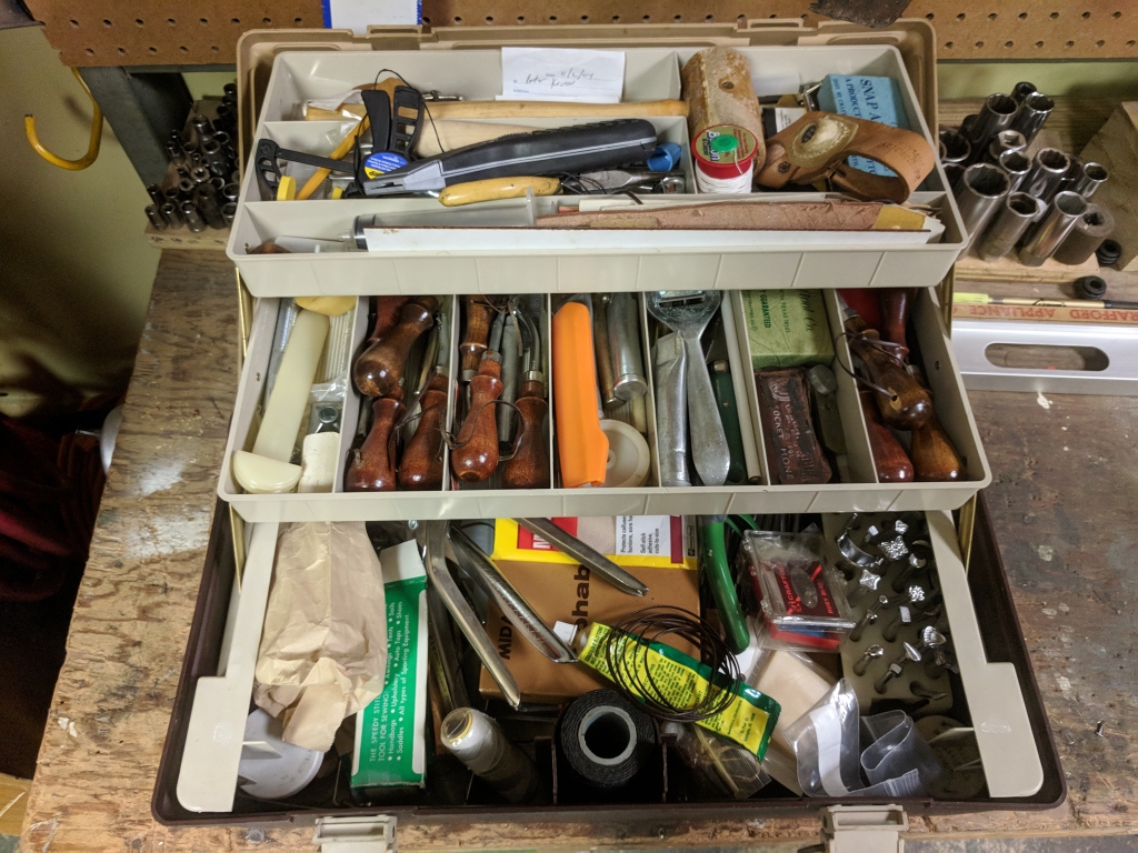 Maine Tool Library Portland Leatherwork tool set